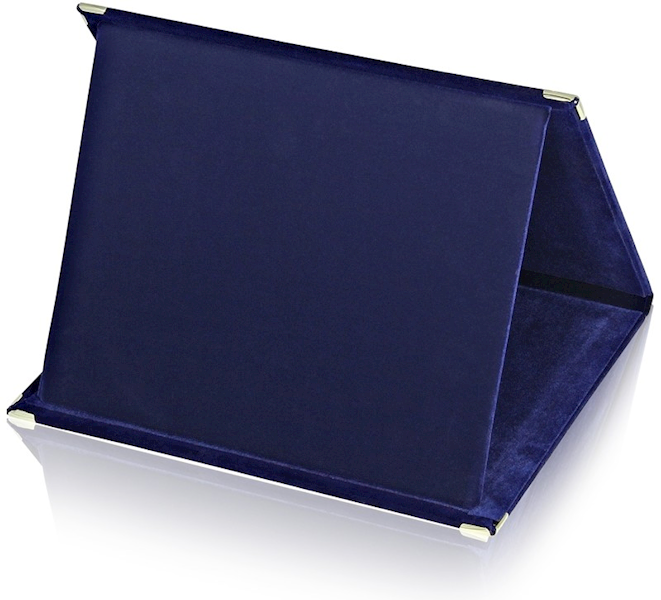 Etui welurowe 21x16 granatowe + grawer