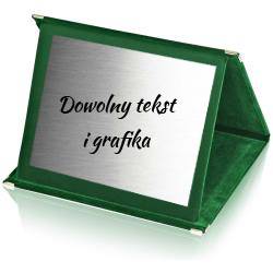 Etui welurowe 25x19 zielone + grawer
