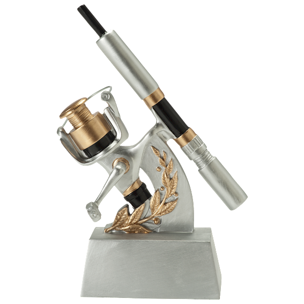 Statuetka RE141 2 kołowrotek wędka