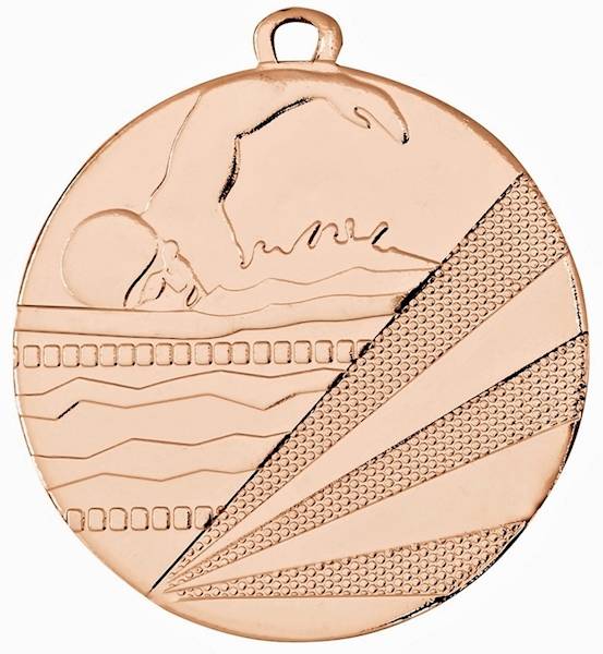 Medal MDX112 złoty pływanie