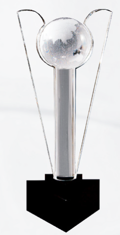 Statuetka szklana CRB316 kula ziemska