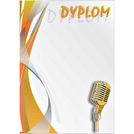 Dyplom DYP273 25 szt - muzyka mikrofon
