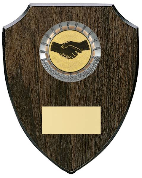 Podziękowanie tarcza 18,5x15 + emblemat