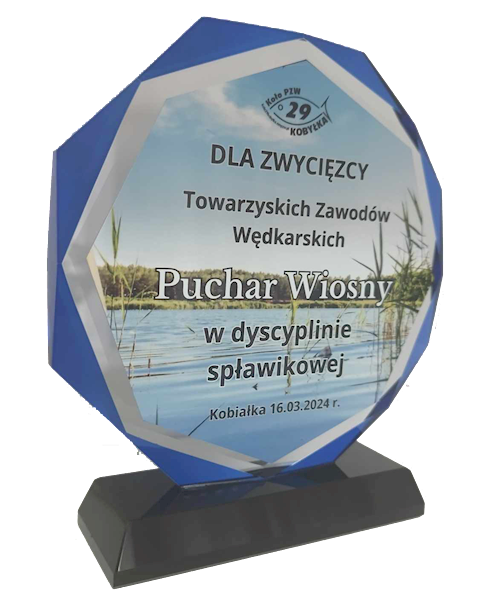 Statuetka szklana W461 czerwona