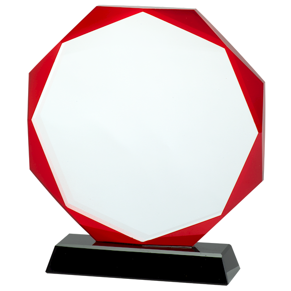 Statuetka szklana W462 czerowna