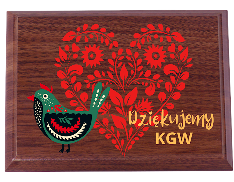 Dyplom MDF H153 nadruk UV