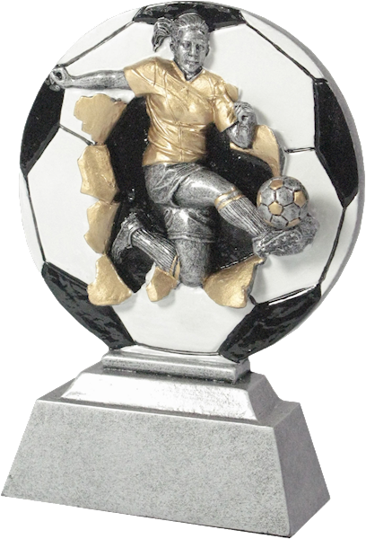 Statuetka RE070 piłka nożna kobiety