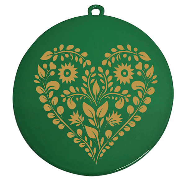 Medal stalowy DU7001 green nadruk UV