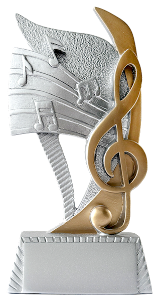 Statuetka RF85694 muzyka nuta klucz wioliniwy
