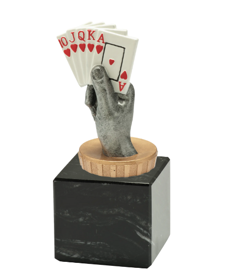 Statuetka FX018 karty poker brydź