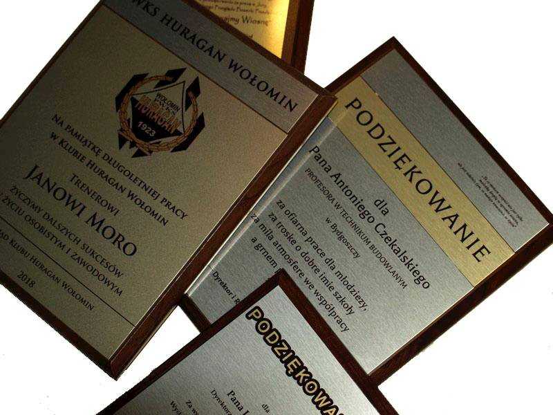 Podziękowanie dyplom MDF 300x225 mm