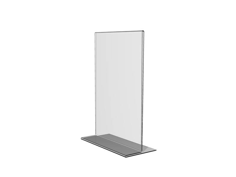 Stojak na menu A5 pionowy  plexi 2 mm bezbarwna