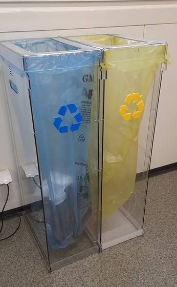 KOSZ  do segregacji odpadów z poliwęglanu 800x430x260 mm