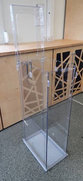 KOSZ  do segregacji odpadów z poliwęglanu 800x430x260 mm