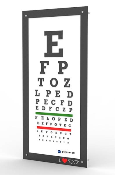 Tablica badania wzroku / ekspozytor