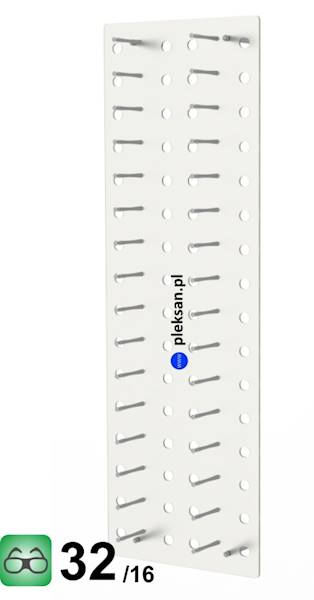 EKSPOZYTOR ONE STAND 32/16 opraw,400x1180mm • KOLOR: BIAŁY • EKSPOZYTOR ONE STAND 32/16 opraw,400x1190mm • KOLOR: 02 BIAŁY • MOCOWANIE: Kołki do betonu