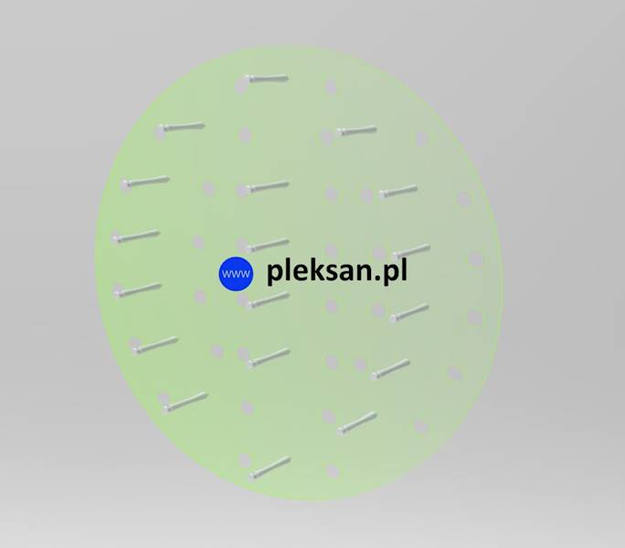 EKSPOZYTOR RING 18 opraw, średnica 590 mm • KOLOR: ZIELONY • EKSPOZYTOR RING 18 opraw, średnica 590 mm • MOCOWANIE: Kołki do betonu