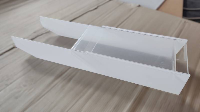 Pojemnik z przesuwną pokrywką 3 mm 800x200x110mm 