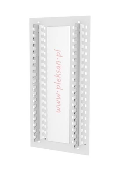 EKSPOZYTOR SATINE/PLEXI 38 opraw+LUSTRO • EKSPOZYTOR SATINE/PLEXI 38 opraw +LUSTRO • KOLOR: 02 BIAŁY • MOCOWANIE: Kołki do pustych przestrzeni