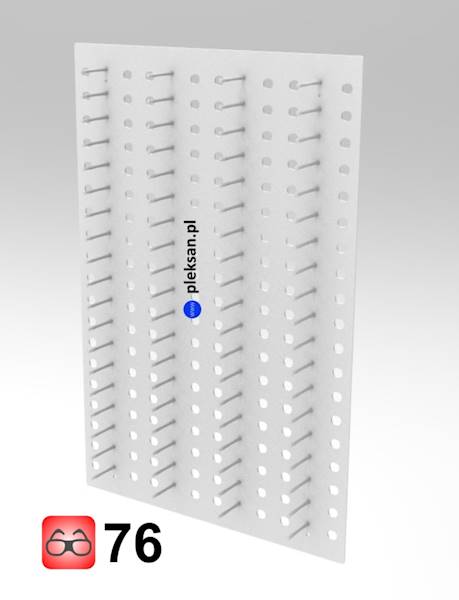 EKSPOZYTOR ONE STAND 76 opraw,790x1180mm • KOLOR: BIAŁY • EKSPOZYTOR ONE STAND 76 opraw,790x1180mm • KOLOR: 02 BIAŁY • MOCOWANIE: Kołki do pustych przestrzeni