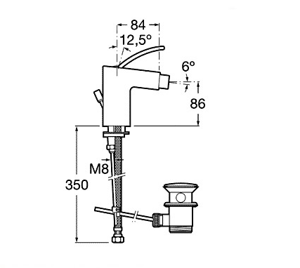 ROCA bateria bidetowa MOAI 7.5A60.4.6C0.0 (76)