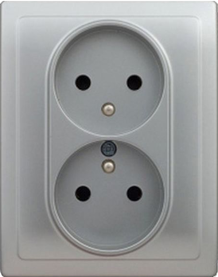LEGRAND VALENA gniazdo podw z bolcem silve 6967 00