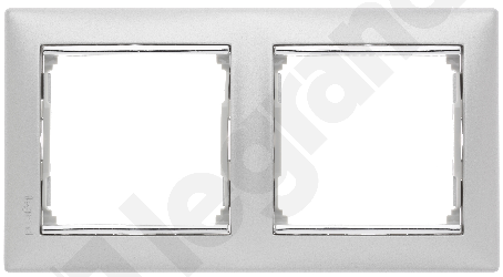 Legrand VALENA Ramka 2-krotna aluminium 770352
