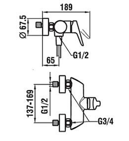 LAUFEN bateria prysz. ARWA TwinPro  (01) (37)