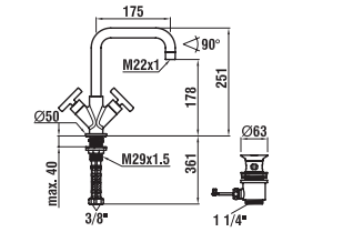 LAUFEN TwinPrime bateria umywalkowa (6)