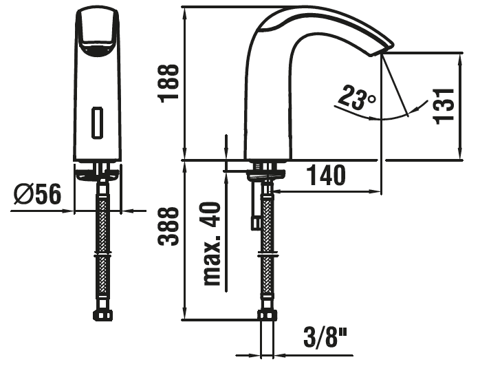 LAUFEN bateria umywal. CurveTronic  sensor   (44)