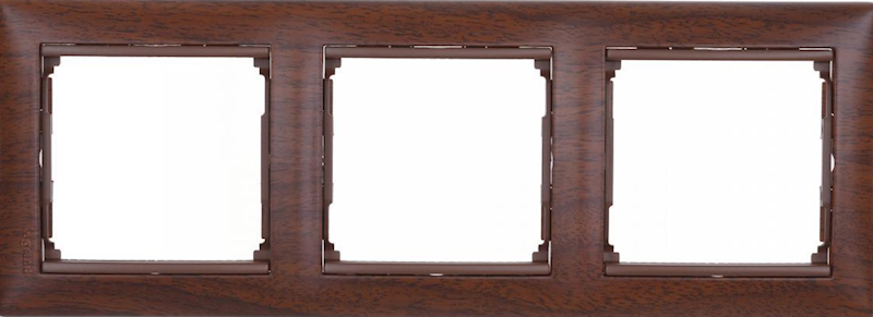 Legrand VALENA Ramka 3-krotna ciemne drewno