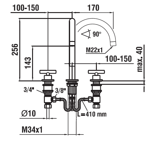 LAUFEN TwinPrime bateri umy.3.1232.3.004.200.1(18)