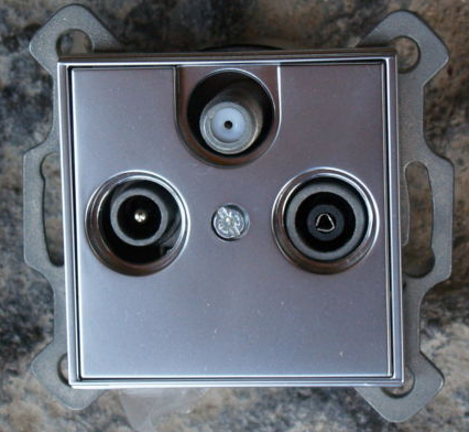 Düwi Gniazdko RTV ArchiTaste metal