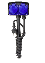 KOPP gniazo ogrodowe 2-v 3x1,5 IP44 ho5rr 1,8m