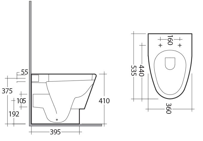 RAK-MISTRAL bidet biały (R07)