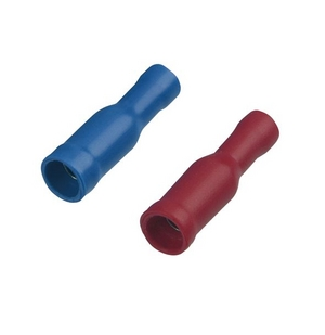 Końcówka tulejkowa izolowana fi 4mm 2x 12szt nieb/