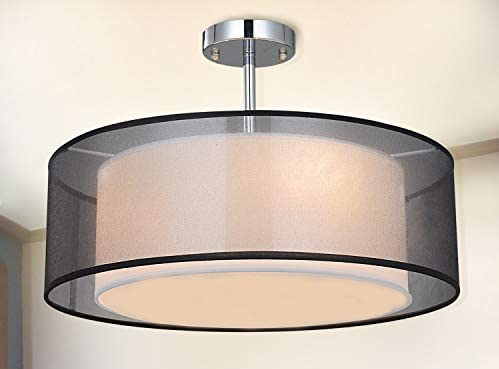 Lampa sufitowa E27 SPARKSOR czar/bia  (SP02)