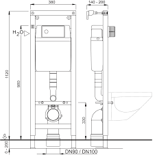 Stelaż podtynkowy SCHWAB Fluidmaster 387