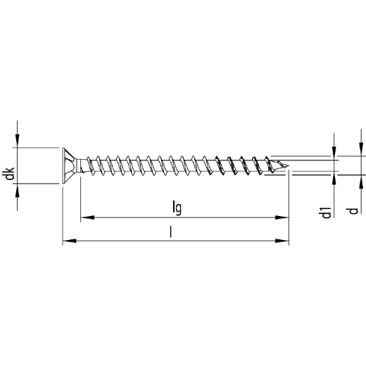HECO-FIX-plus Wkręt do drewna  A2K 6,0x50 mm