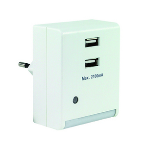 TEV Lampka nocna LED ze zintegrowaną ładowarką USB