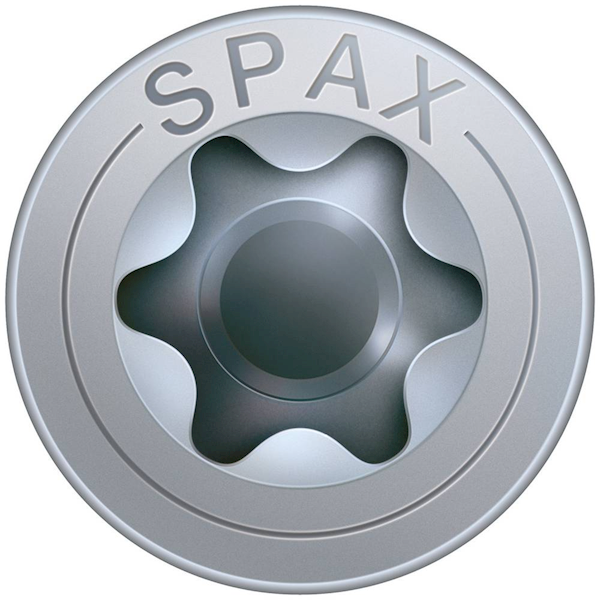 SPAX Wkręt do drewna, 6 mm 80 mm 100 szt. T30