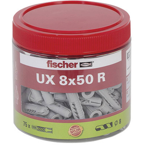 Fischer 531026 Kołek uniwersalny UX 8x50 R 75 szt