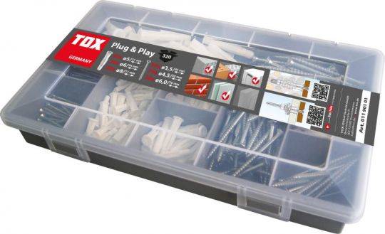 TOX żestaw kołków TOX Plug & Play 320 sztuk.