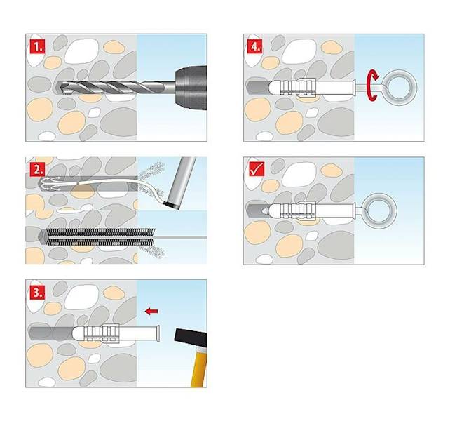 Tox Safe Fix Wkręt do ruszt. z uchem 12x90mm  1szt