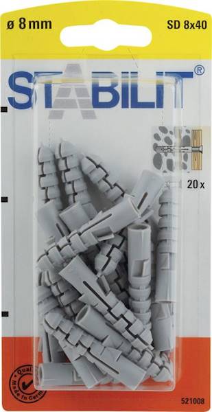 STABILIT Kołki rozporowe 8x40mm 20szt/op.