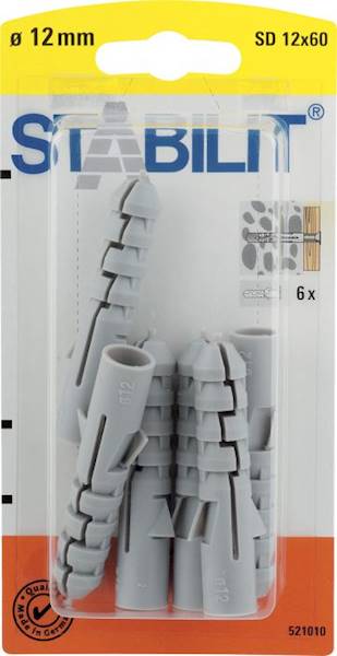 STABILIT Kołki rozporowe 12x60mm 6szt/op.