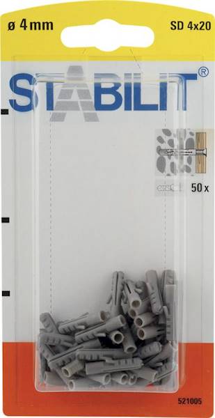 STABILIT Kołki rozporowe 4x20mm 50szt/op.