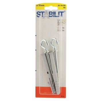STABILIT Kołek stabili. z hakiem 10x100mm 2szt/op