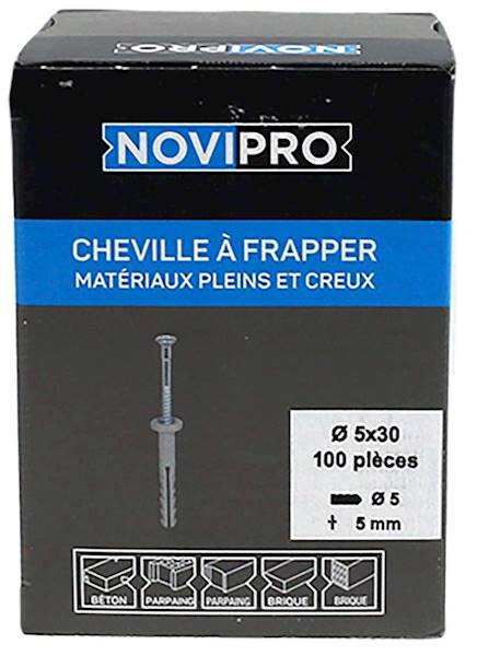 NOVIPRO Kołek szybki montaż 5x30mm 100szt/op