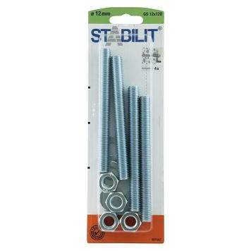 STABILIT Pręt gwintowany 12x120mm 4szt/op